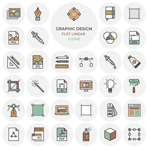 33 unique vector outline icons - DesignHooks