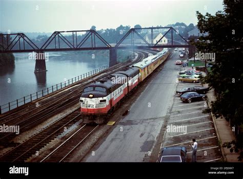 Western Maryland EMD F7 locomotive Stock Photo - Alamy