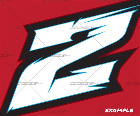 Race Car Number Fonts Vector - Race Car Number Font Vector Free Ai Svg ...