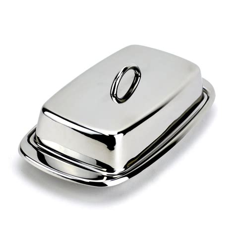 Butter Dish, Cute Stainless Steel Covered Butter Dish with Handle Lid ...