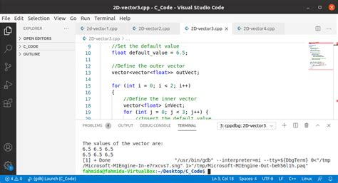 2-Dimensional Vector in C++