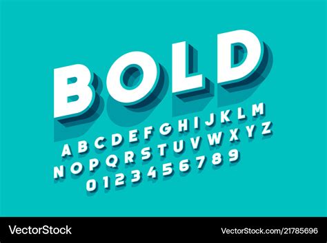 Modern bold font design alphabet letters and Vector Image