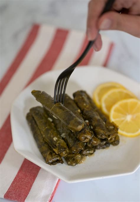 Vegetarian Stuffed Grape Leaves - Simply Lebanese