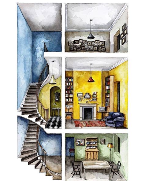 Interior Of A House Drawing Idealhouse.jpg 1,600×865 Pixels - The Art ...