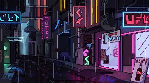 Sci Fi Pixel Art City - 1920x1080 Wallpaper - teahub.io