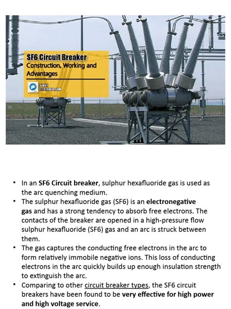 SF6 Circuit Breaker | PDF | Electric Arc | Materials