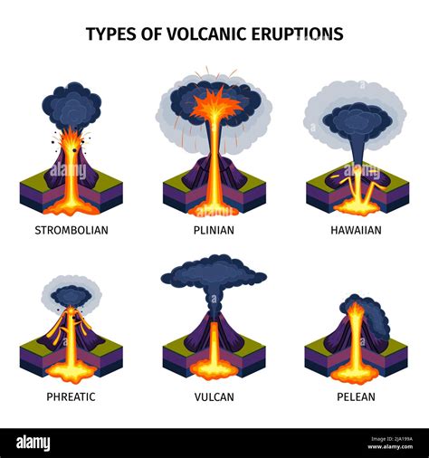 Plinian volcano eruption Cut Out Stock Images & Pictures - Alamy