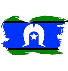 Torres strait islander flag Royalty Free Vector Image