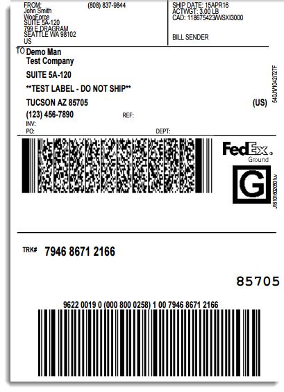 Fedex Ground Return Label : Fedex Return Label - Made By Creative Label ...