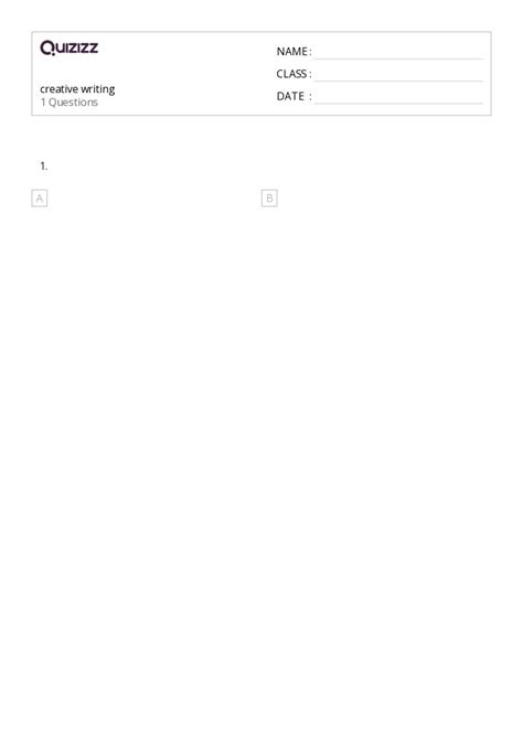 50+ Creative Writing worksheets on Quizizz | Free & Printable