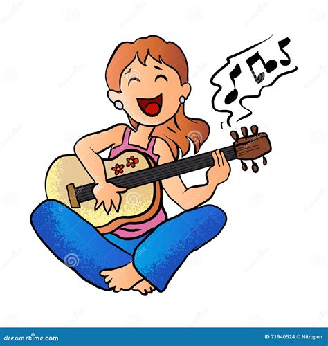 Guitar Cartoon Royalty-Free Illustration | CartoonDealer.com #43502088