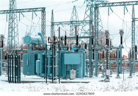 Power Transformer Electrical Substation Power Engineering Stock Photo ...