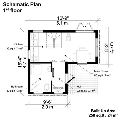 2 Bedroom Small House Plans