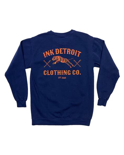 Ink Detroit Clothing Co. Tiger - Pigment Dyed - Navy