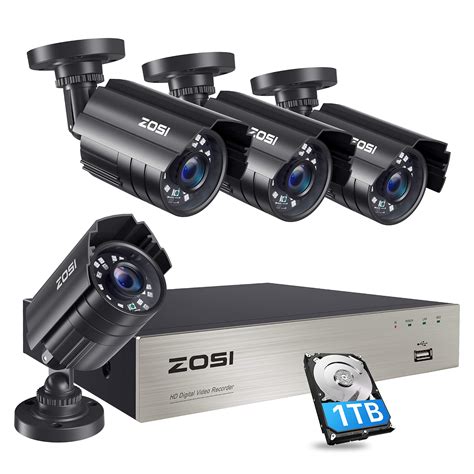 ZOSI 1080P Security Camera System with 1TB Hard Drive H.265+ 8CH 5MP ...