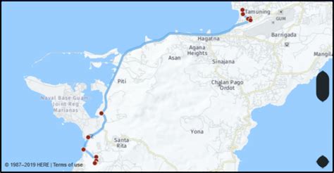 What is the distance from Santa Rita Guam to Tamuning Guam? Google Maps ...