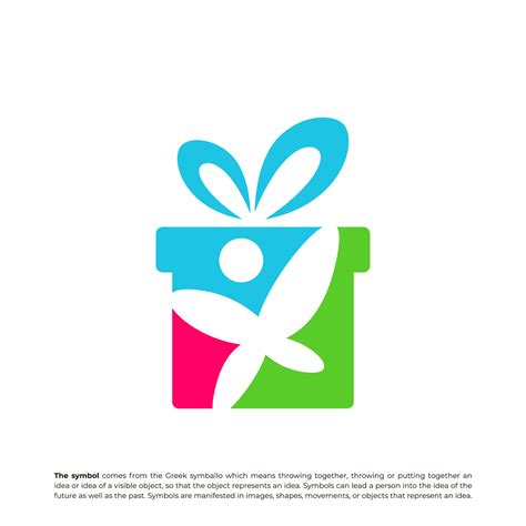 Child Gift Logo Design Template. People Gift logo concept vector ...