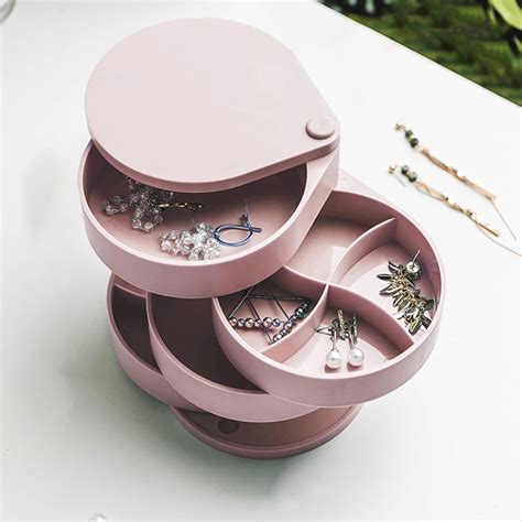 HEVIRGO Jewelry Organizer Box,Jewelry Tray Holder Organiser Box,Small ...