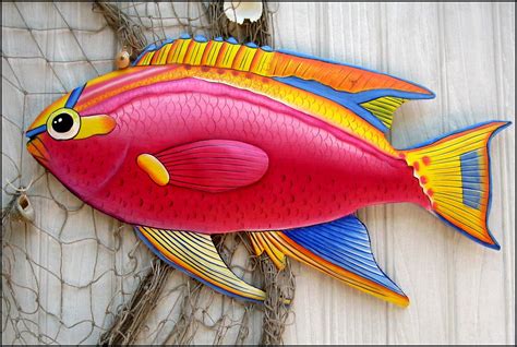 TROPICAL FISH Metal Wall Art Metal Wall Hanging Outdoor - Etsy