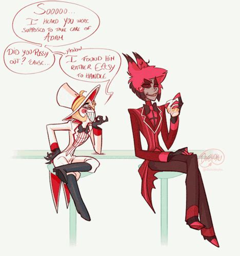 Alastor Hazbin Hotel Lucifer GIF - Alastor hazbin hotel Hazbin hotel ...