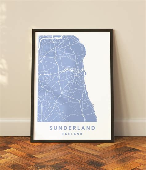 Sunderland, England – Map – Plume