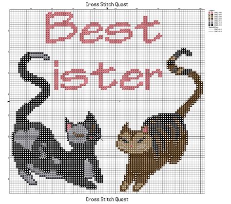 Free Sister Cats Cross Stitch Pattern Memories of My First Commission ...