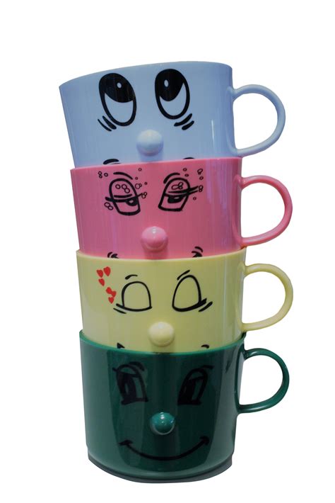 Silly Face Mugs Set of 4 | Funny Mugs | Kids Mugs | Dinnerware Set ...