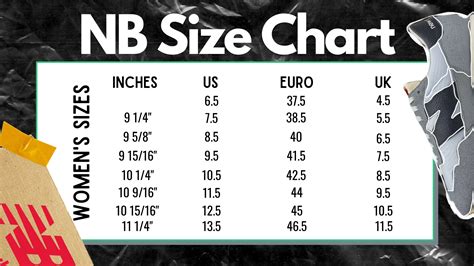 New Balance Size Chart - oggsync.com