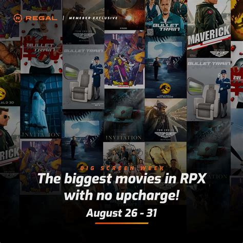 Experience Regal Cinemas' RPX & 4DX premium formats with no upcharge ...