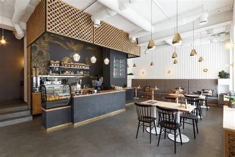 Fantastic Coffee Shop Interior Design | Unique Style Cafe Bar Counter ...