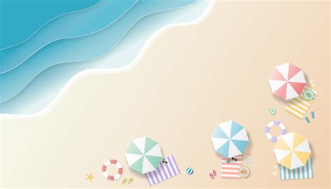 Best Premium Summer background paper art style Illustration download in ...