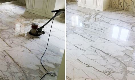 Polishing a marble floor respecting the stone | TINO Natural Stone