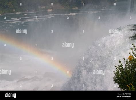 Rainbow at Niagara Falls Stock Photo - Alamy