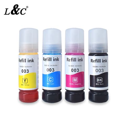 L&C Refill ink 003 Ink Dye Ink For Epson Inkjet Printer L3110 L3116 ...