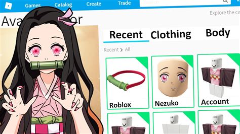 MAKING NEZUKO a ROBLOX ACCCOUNT (Demon Slayer) - YouTube