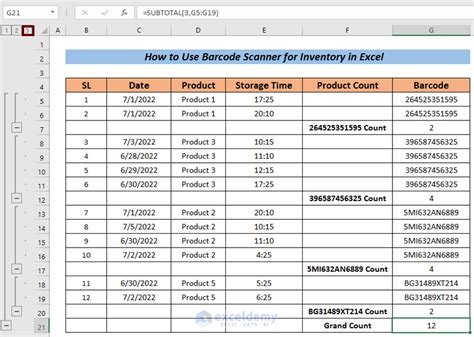 How to Use a Barcode Scanner for Inventory Counts in Excel