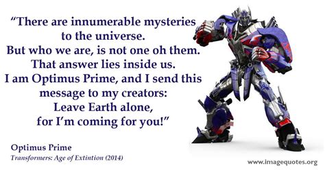 Optimus Prime Quotes - ShortQuotes.cc