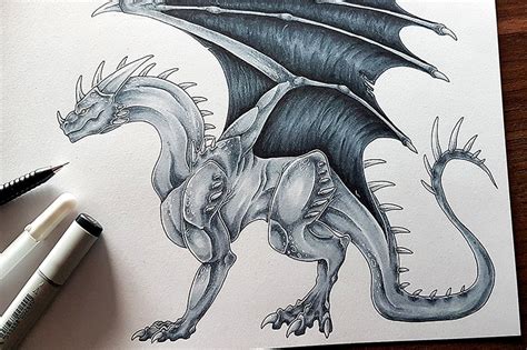 How To Draw A Dragon Easy Step By Step Realistic - pic-spatula