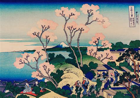 Japanese Art Katsushika Hokusai Print Cherry Blossom Art - Etsy Canada