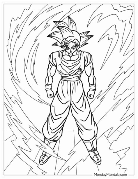 Dragon Ball Z Goku Coloring Pages