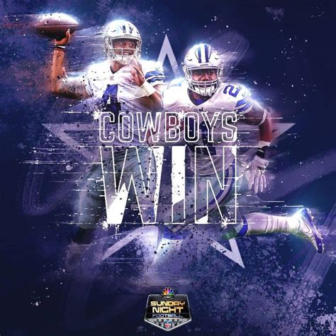 The Dallas Cowboys WIN on Sunday Night Football on NBC! | Cowboys win ...