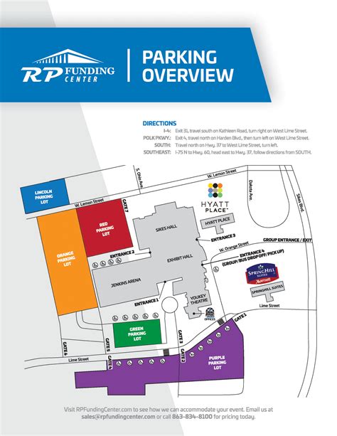 Directions & Parking - RP Funding Center