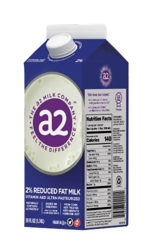 a2 Milk™ 2% Reduced Fat Milk, 59 fl oz - Fry’s Food Stores