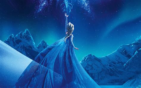 Download Frozen Elsa Throwing Snowflakes Wallpaper | Wallpapers.com