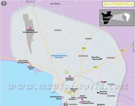 Bujumbura Map ~ World Of Map