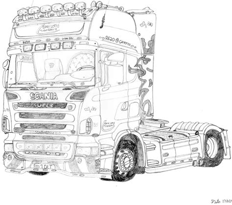 Truck Sketch Drawing at PaintingValley.com | Explore collection of ...