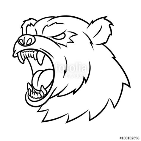 Angry Bear Drawing | Free download on ClipArtMag