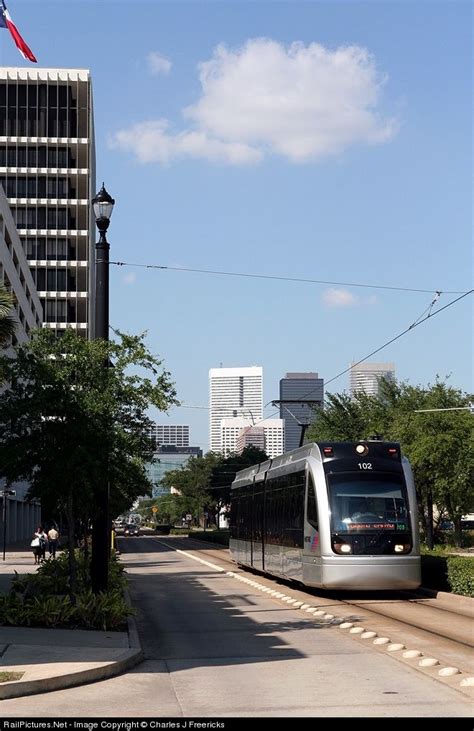 Southbound car to Fannin South, approaches Ensemble/HCC with the ...