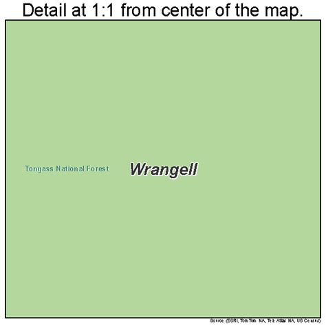 Wrangell Alaska Street Map 0286380