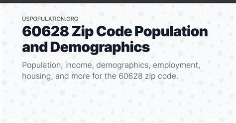 60628 Zip Code Population | Income, Demographics, Employment, Housing